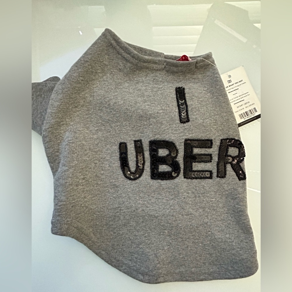 Small dog/cat “I Uber” sweatshirt